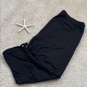 LOUNGE BLACK LEGGINGS CROP